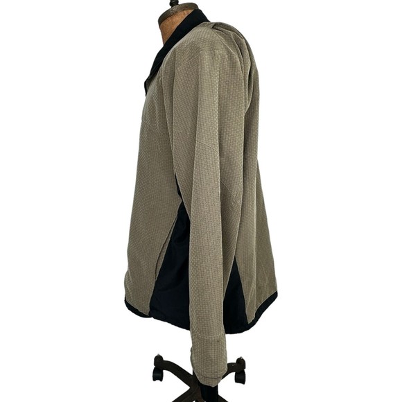 Zero Restriction Men’s Large Beige Golf Windbreaker 1/4 Zip Pullover Jacket - Picture 2 of 7